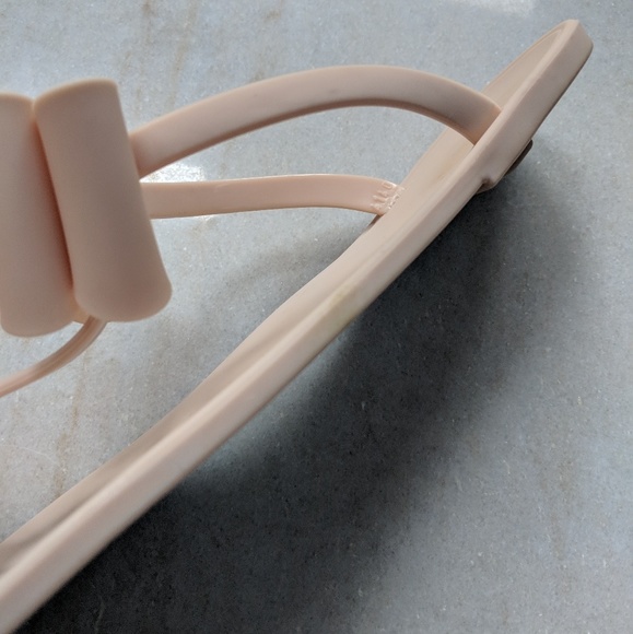 Lipsy Jelly Sandals with Bow Detail in Nude - Picture 4 of 6